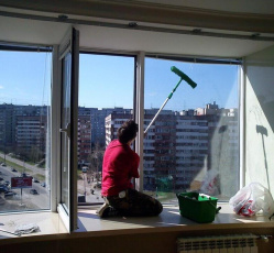 Мытье окон в однокомнатной квартире Можайск